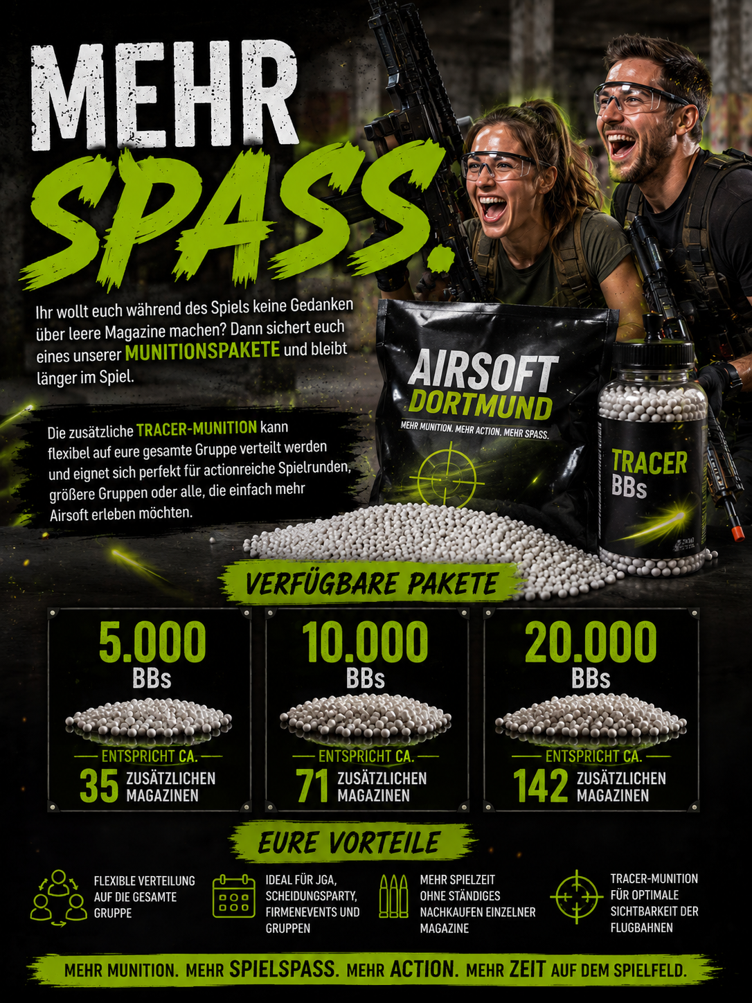 XXL Munitionspakete – Mehr Action