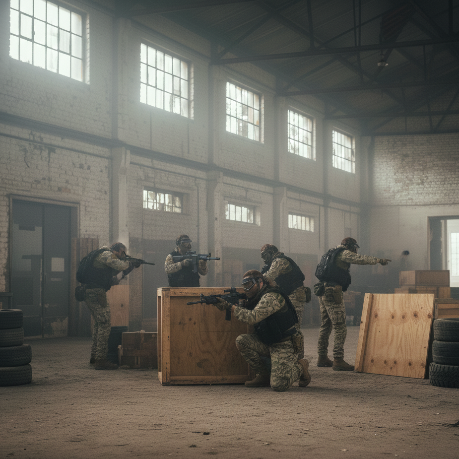 Taktik-Schmiede: Team-Training für Airsoft-Einheiten