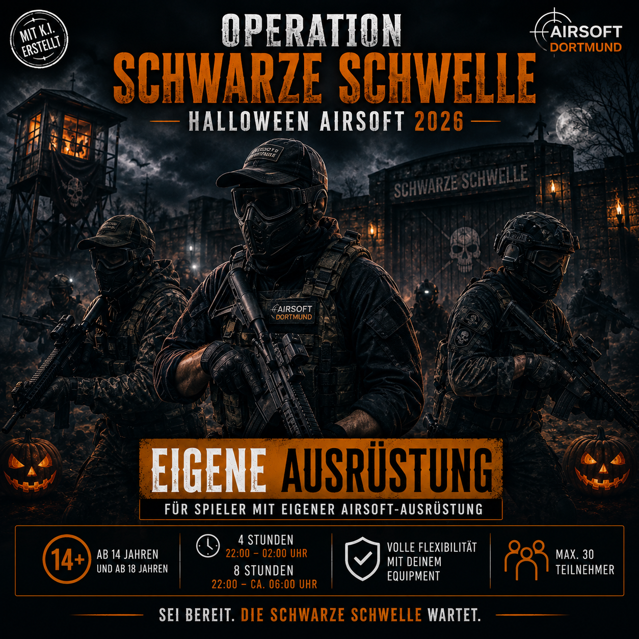 Operation Schwarze Schwelle Eigene Ausrüstung