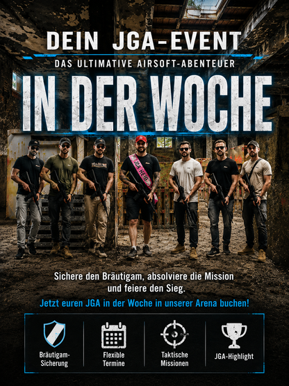 Airsoft-JGA in Hemer: Das ultimative Paket für den besten Tag! In der Woche