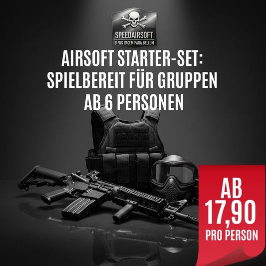 Airsoft Anfänger Paket für Gruppen | Verleihausrüstung inkl. | Airsoft Hemer