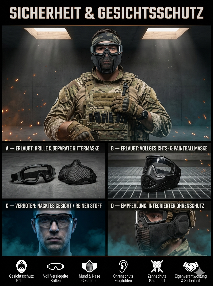 Airsoft Dortmund Sicherheit und Gesichtsschutz