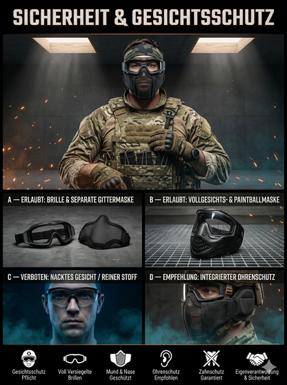 Airsoft Dortmund Sicherheit und Gesichtsschutz