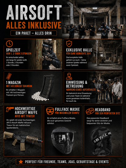 Airsoft Anfänger Paket für Gruppen | Verleihausrüstung inkl. | Airsoft Hemer - AirSoft - Dortmund