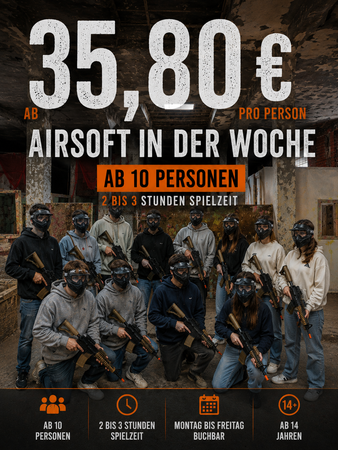 Euer Action-Event unter der Woche: Airsoft Gruppen-Paket in Hemer!