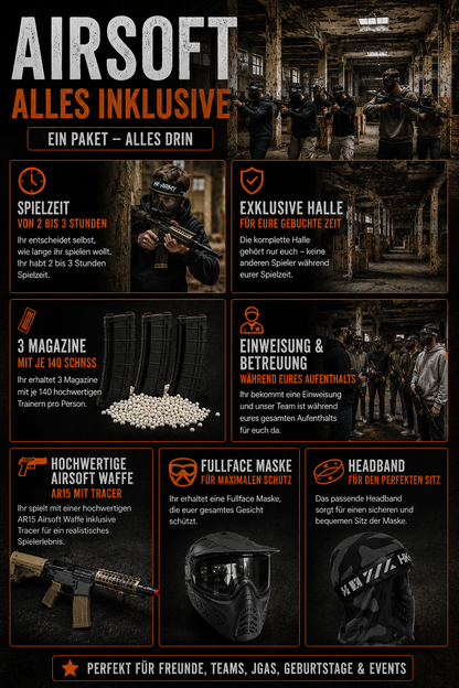Euer Action-Event unter der Woche: Airsoft Gruppen-Paket in Hemer!