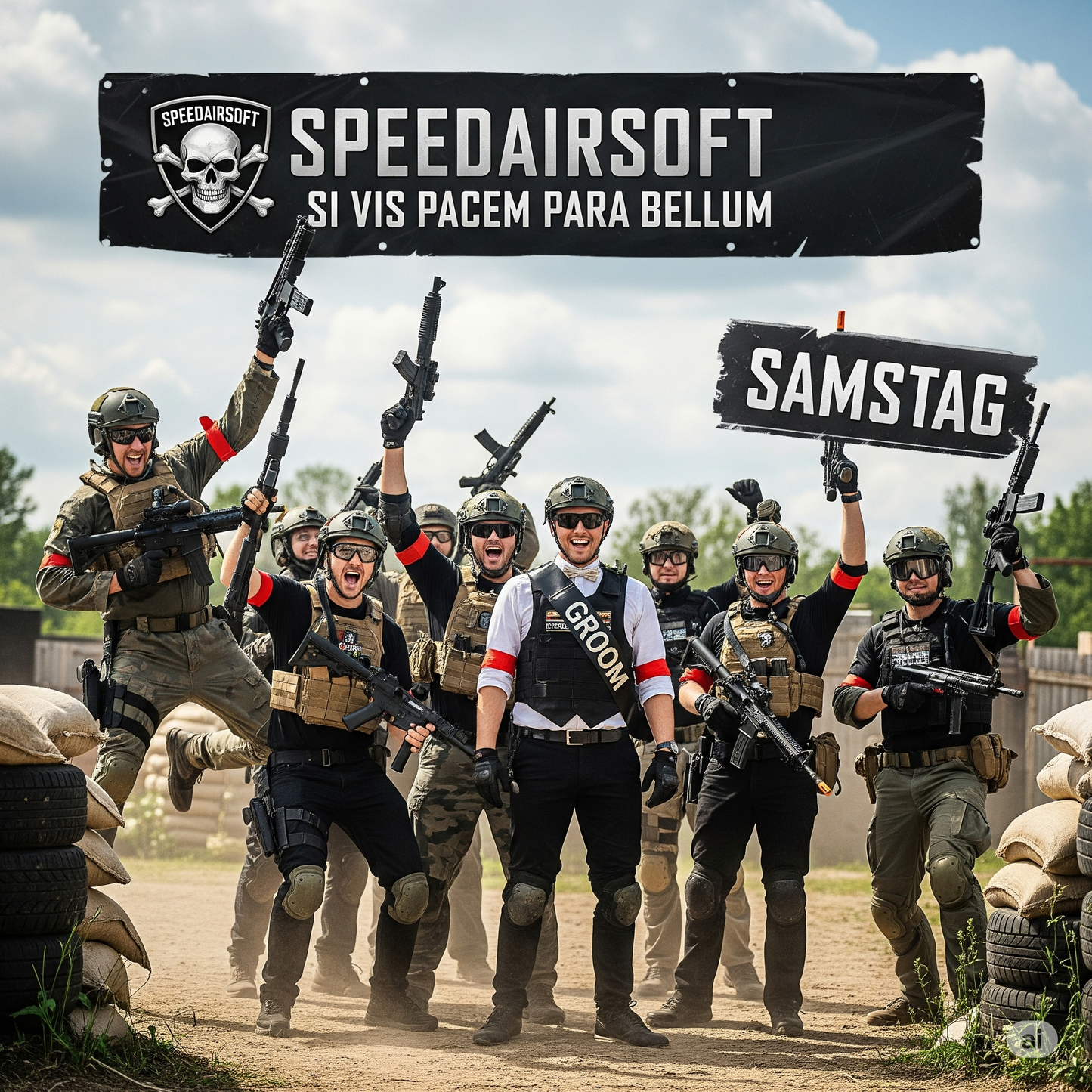Airsoft-JGA in Dortmund: Das ultimative Paket für den besten Tag! Samstag