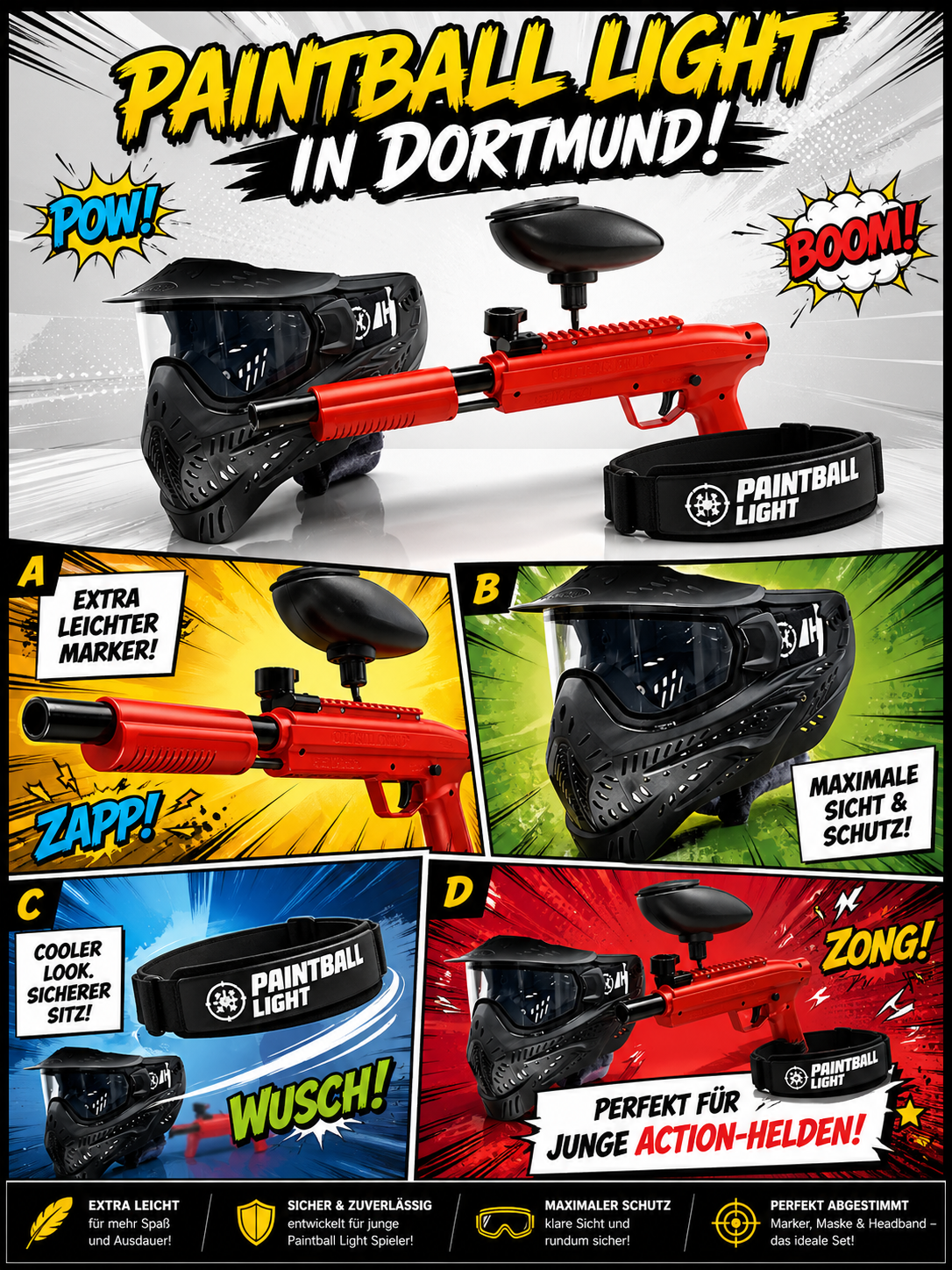 Action-Geburtstag in Hemer: Paintball Light für Dein Team
