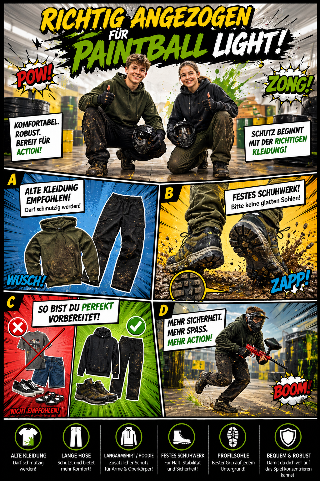 Action-Geburtstag in Hemer: Paintball Light für Dein Team