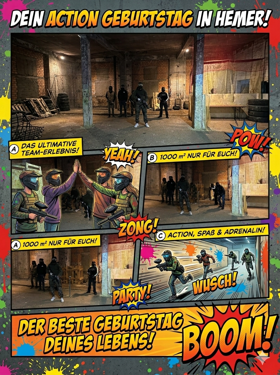 Action-Geburtstag in Hemer: Paintball Light für Dein Team